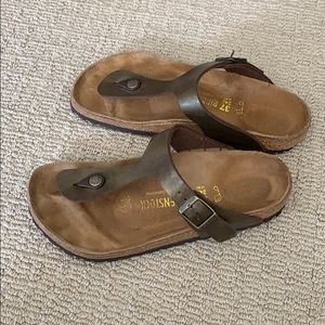Birkenstock Gizeh Birko-Flor Golden Brown 37